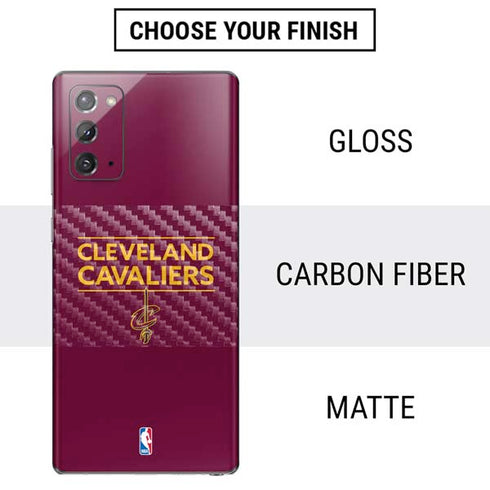 NBA Cleveland Cavaliers Standard - Maroon Galaxy Note20 5G Skin